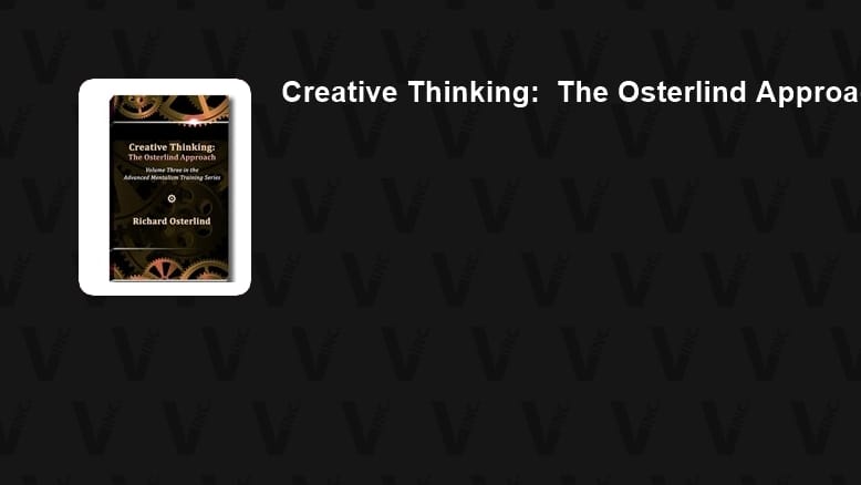 Richard Osterlind Magic Tricks, Books | Vanishing Inc. Magic
