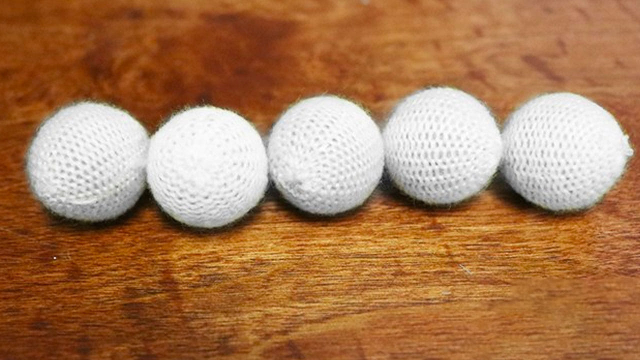 Crochet 5 Ball combo Set White Accessory