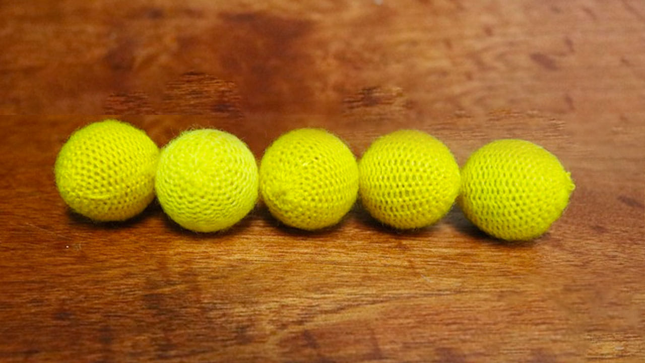 Crochet 5 Ball combo Set Yellow Accessory