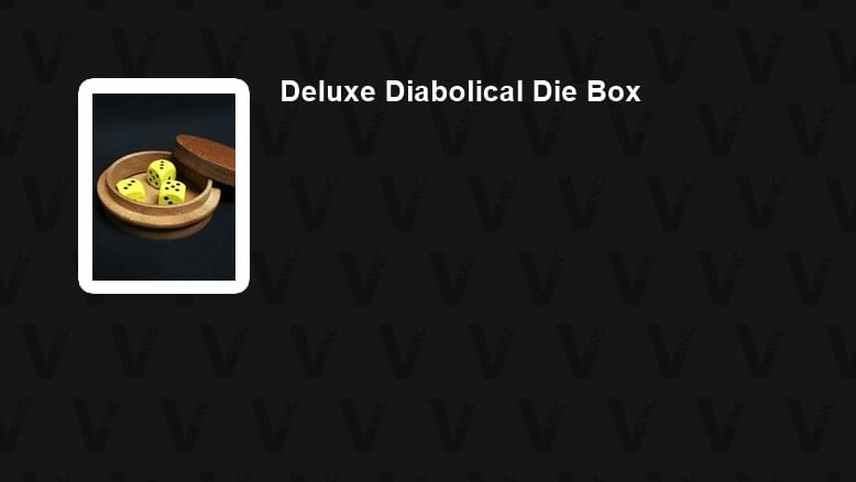 Deluxe Diabolical Die Box