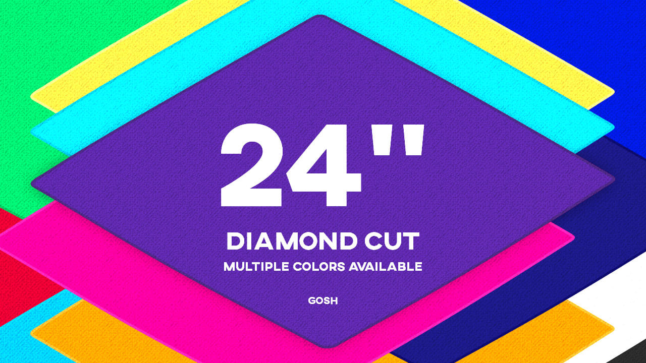 24in Diamond Cut Silk by Gosh (Assorted Colors) Trick