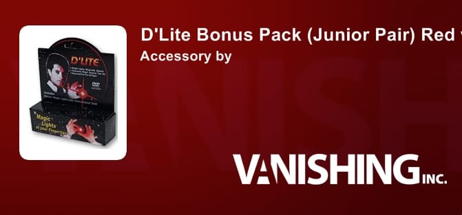 D'Lite Bonus Pack Junior Red with DVD (Pair)  Accessory