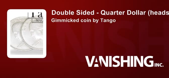 Double Sided - Quarter (Heads) Gimmicked Coin