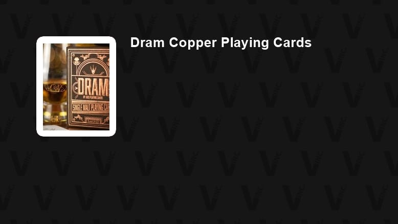 Dram Playing Cards