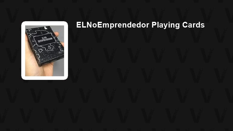 El No Emprendedor Playing Cards