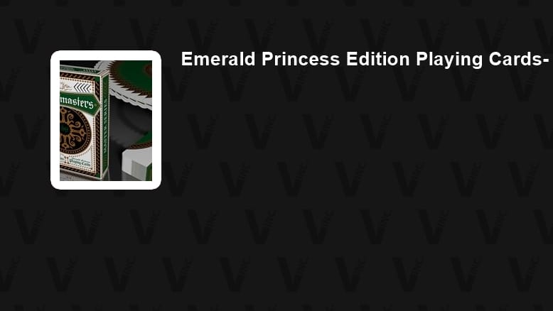 Grandmasters Emerald Princess Playing Cards
