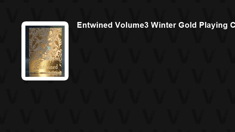 Entwined Volume 3 Winter Gold Playing Cards