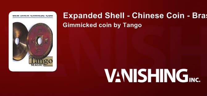 Expanded Shell - Chinese Coin (Red) Gimmicked Coin