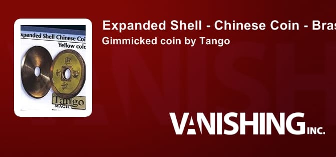 Expanded Shell - Chinese Coin (Yellow) Gimmicked Coin