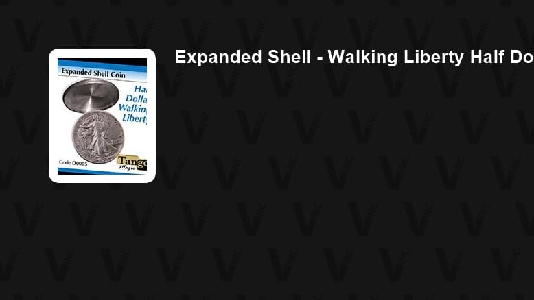 Expanded Shell - Walking Liberty Half Dollar Gimmicked Coin