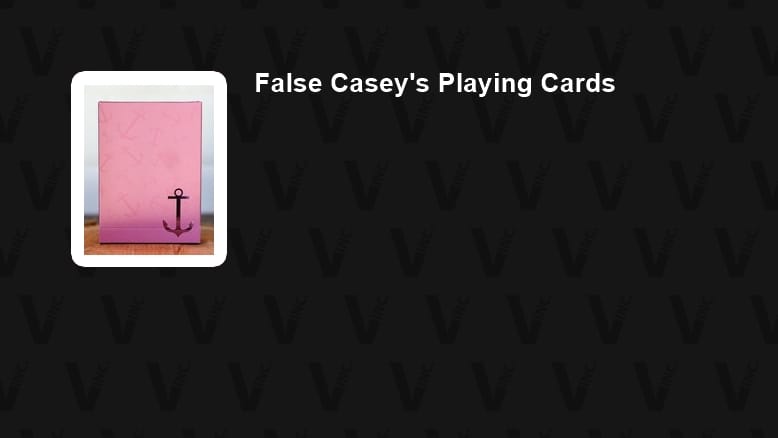 False Casey's Playing Cards
