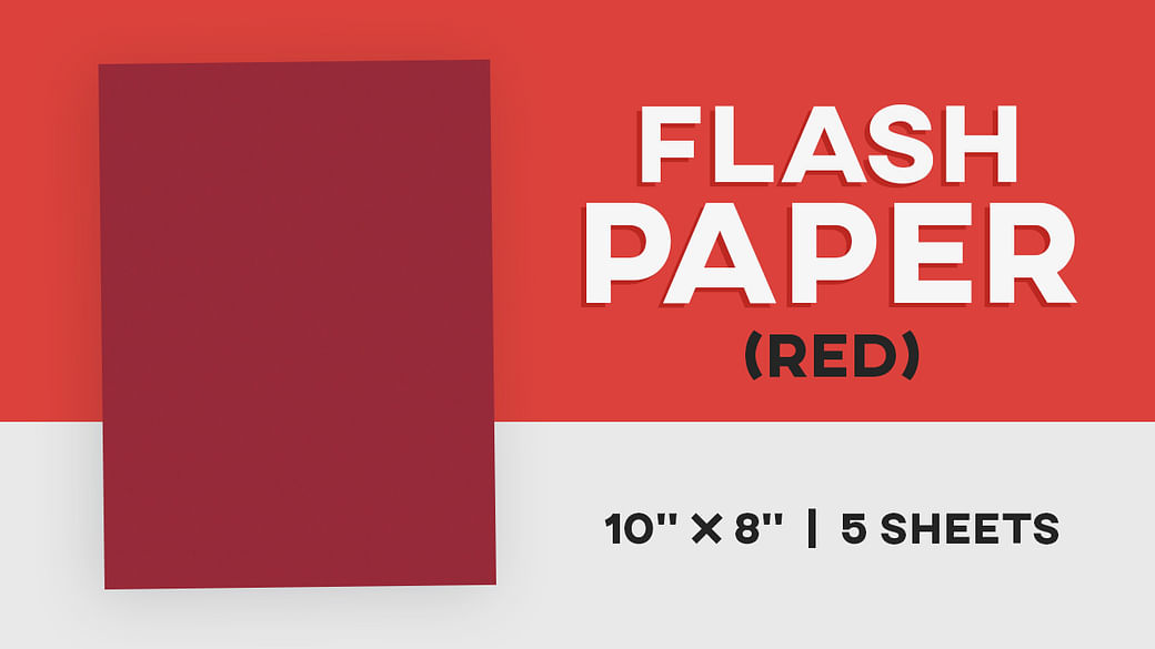 Flash Paper Color 5 Packs - Brown Bear Magic Shop