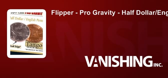 Pro Gravity Flipper - Half Dollar/English Penny Gimmicked Coin