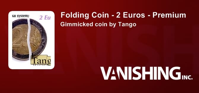 Folding Coin - 2 Euros (Premium) Gimmicked Coin