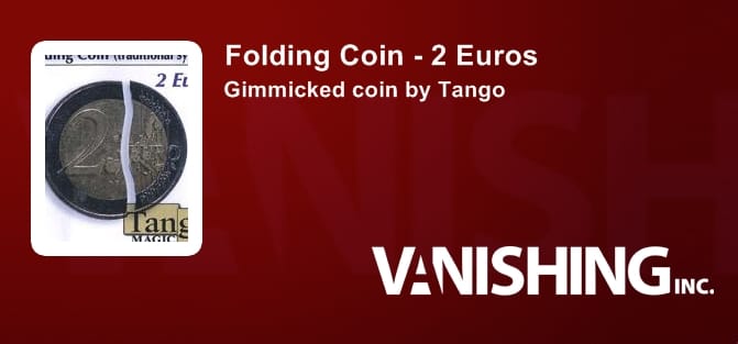 Folding Coin - 2 Euros Gimmicked Coin