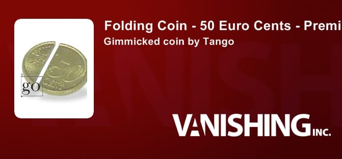 Folding Coin - 50 Euro Cents (Premium) Gimmicked Coin