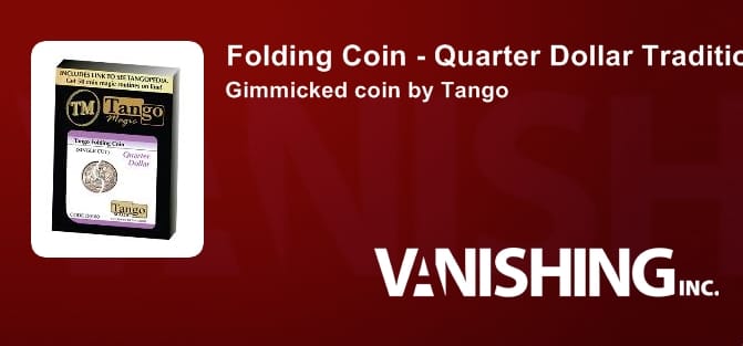 Folding Coin - Quarter (Traditional Single Cut) Gimmicked Coin
