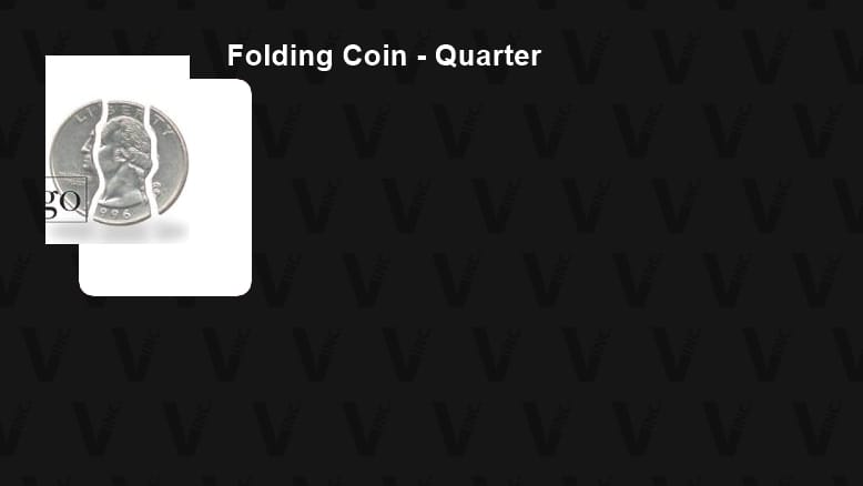 Folding Coin - Quarter  Gimmicked Coin