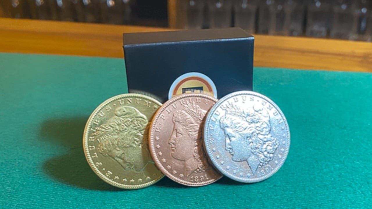 Follow the Silver - Replica Morgan Dollar (Copper/Silver/Brass) Trick