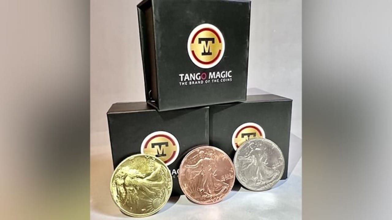 Follow the Silver - Replica Walking Liberty Half Dollar (Copper/Silver/Brass) Trick