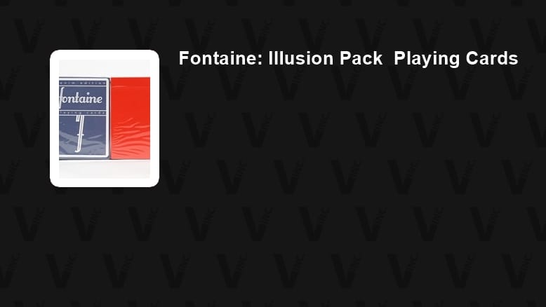 Fontaine Illusion Pack Playing Cards