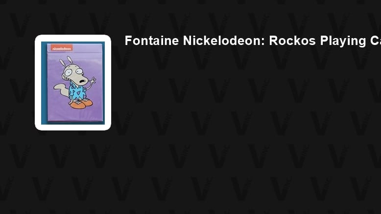 Fontaine Nickelodeon Rocko's Modern Life Playing Cards