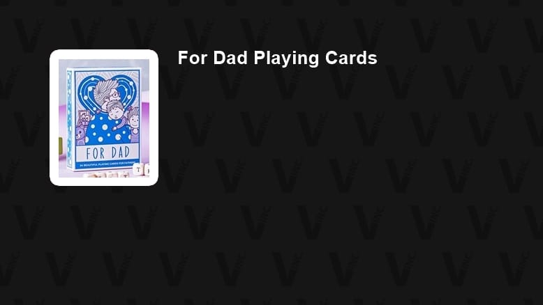 For Dad Playing Cards