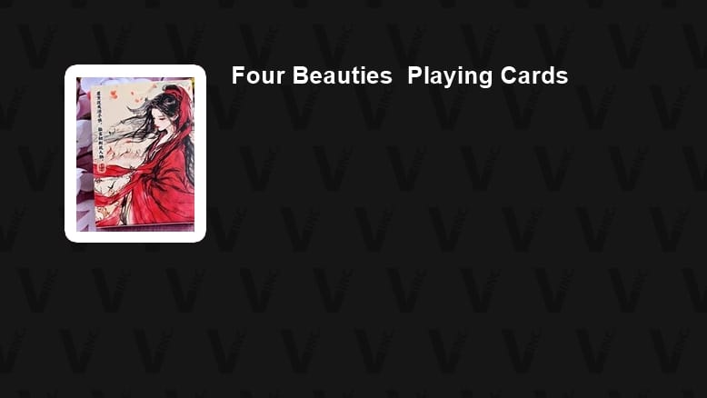 Four Beauties Playing Cards