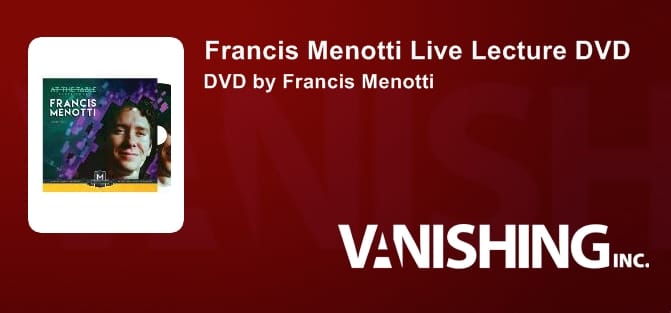 Francis Menotti Live Lecture DVD