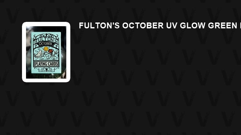 Fulton's October UV Glow Green Edition