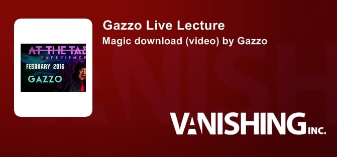 Gazzo Live Lecture