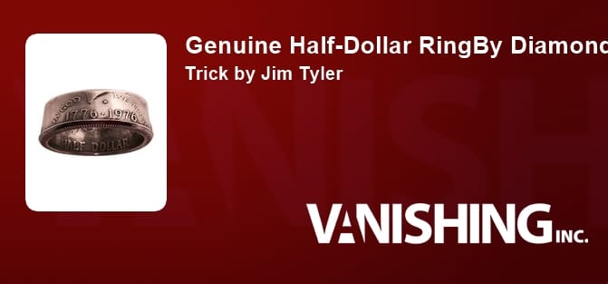Genuine Half-Dollar RingBy Diamond Jim Tyler