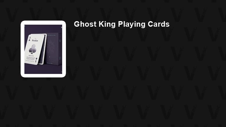 Ghost King Playing Cards