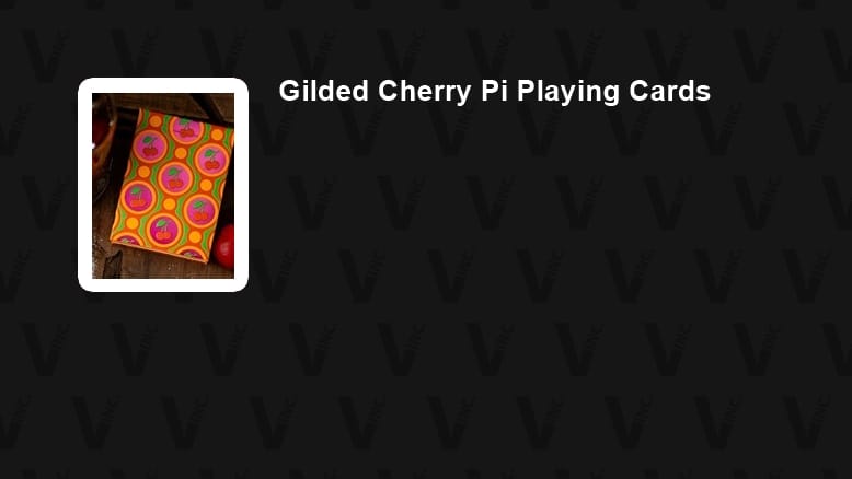 Gilded Cherry Pi Playing Cards