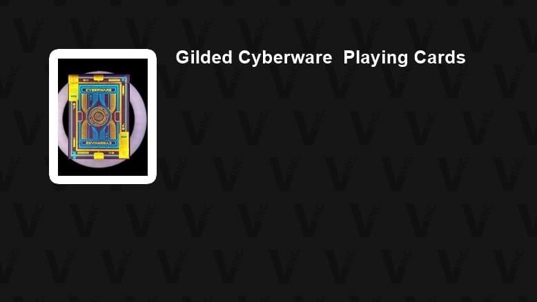 Gilded Cyberware  Playing Cards