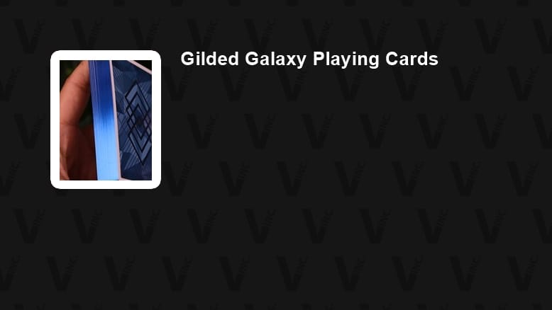 Gilded Galaxy Playing Cards