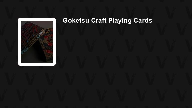 Goketsu Craft Playing Cards