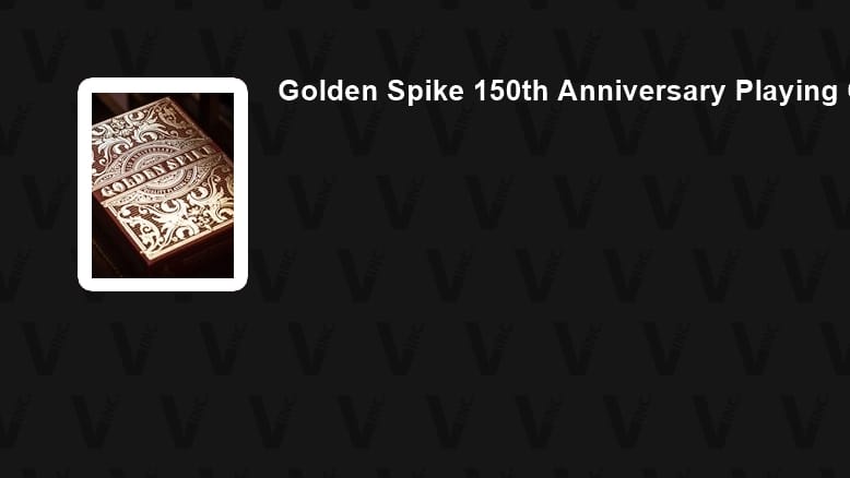 Golden Spike 150th Anniversary Playing Cards