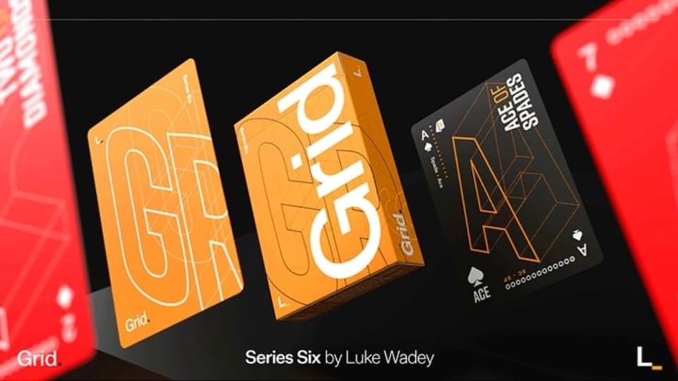 Grid Series Six- Typographic Playing Cards
