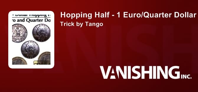Hopping Half - 1 Euro/US Quarter  Gimmicked Coin