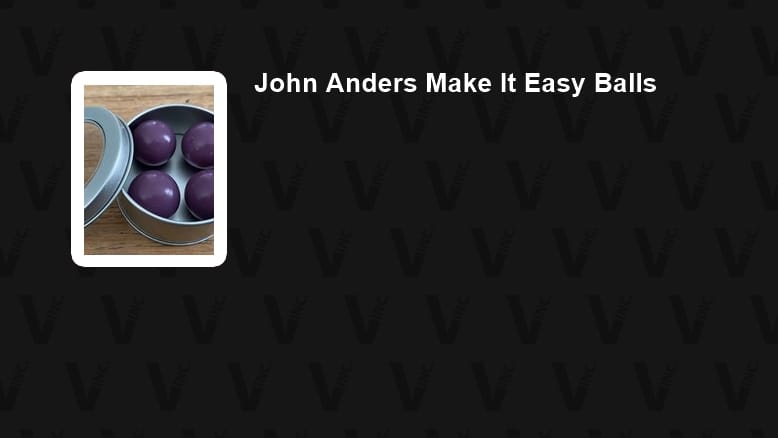 John Anders' Make It Easy Balls Trick