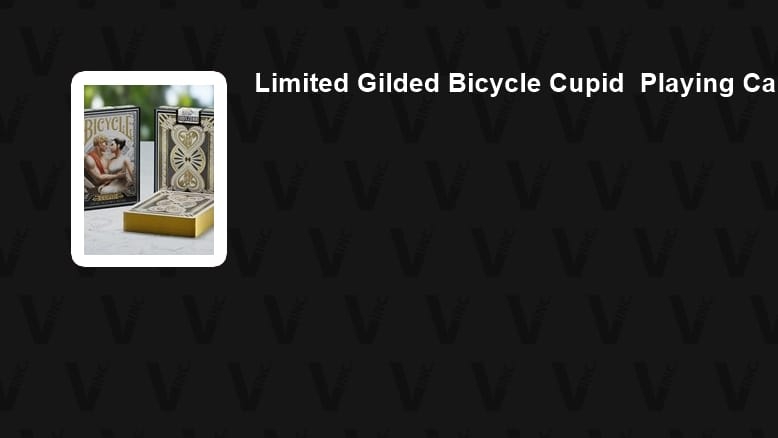 Limited Gilded Bicycle Cupid Playing Cards