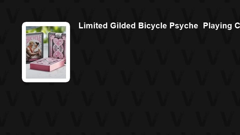 Limited Gilded Bicycle Psyche Playing Cards