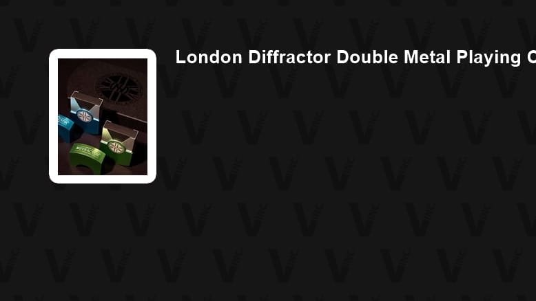 London Diffractor Double Metal Playing Card Set