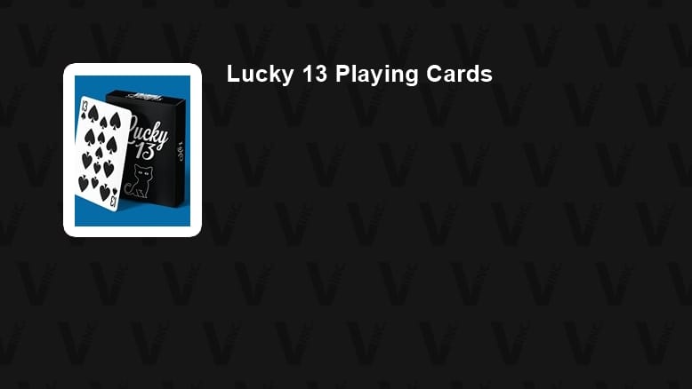 Lucky 13 Playing Cards