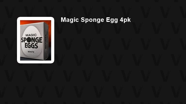 Magic Sponge Egg (4 Pack) Trick