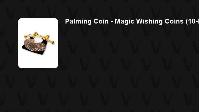 Palming Coin - Magic Wishing Coins (10-Pack | Alan Wong) Gimmicked Coin