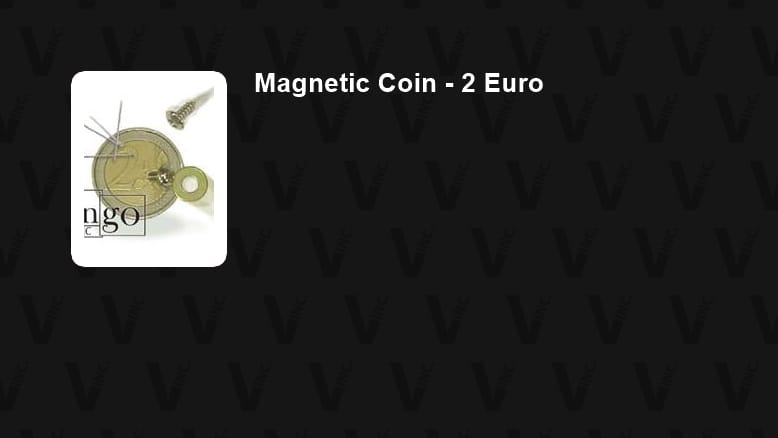 Magnetic Coin - 2 Euro Gimmicked Coin