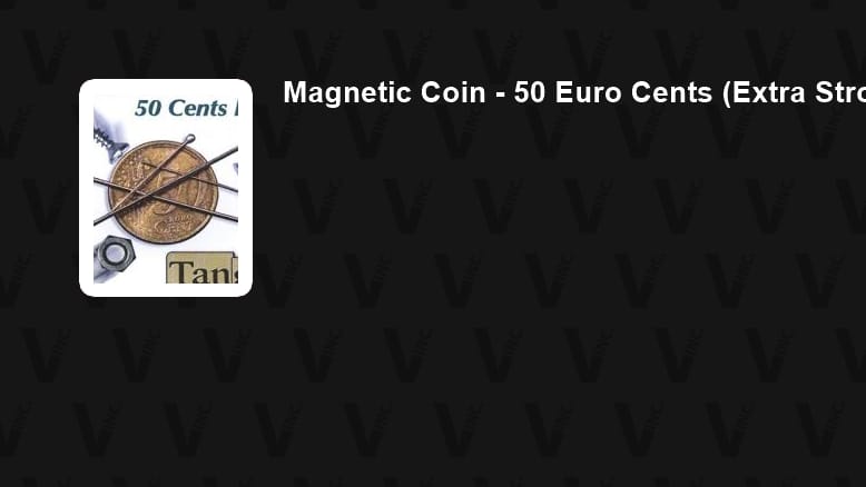 Magnetic Coin - 50 Euro Cents (Extra Strong) Gimmicked Coin