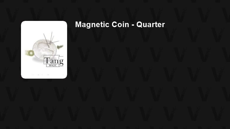 Magnetic Coin - Quarter Gimmicked Coin